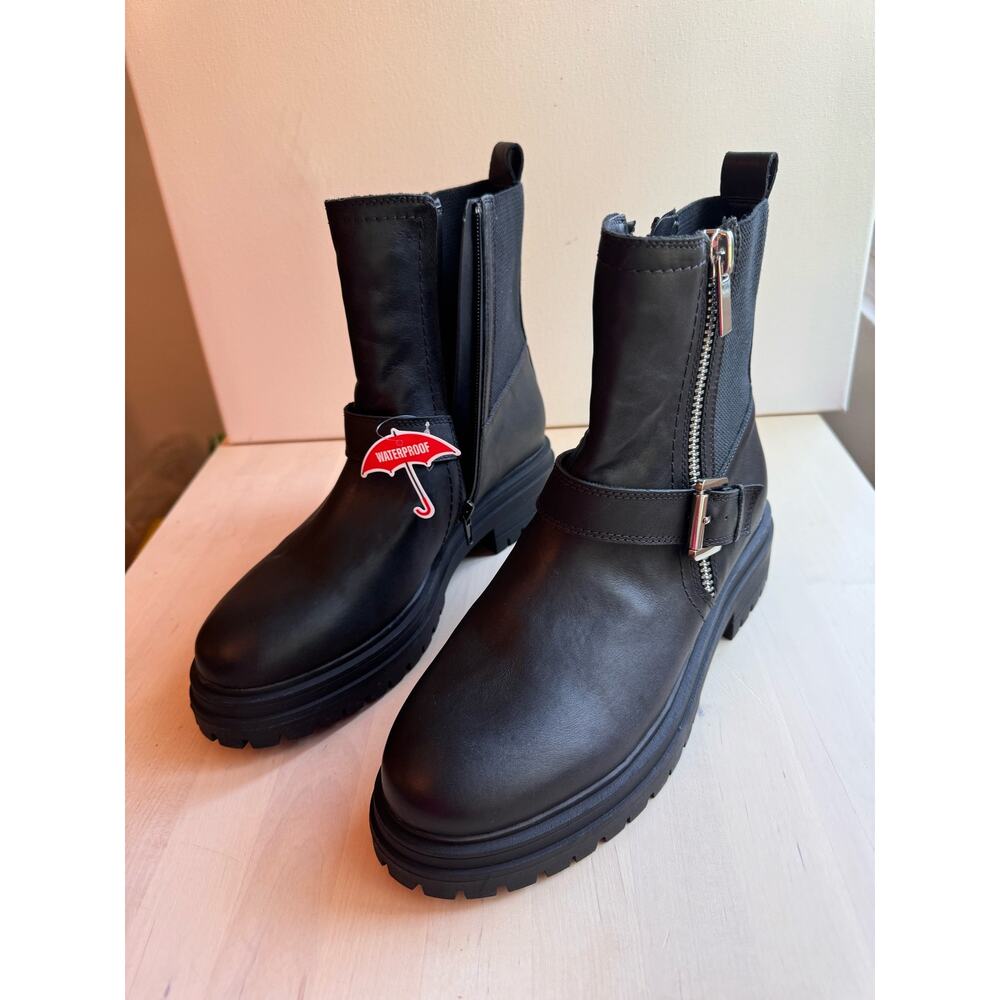 Blondo Gatwick Waterproof Comfort Booties Black Ankle Boots Women Size 9 - Picture 2 of 12